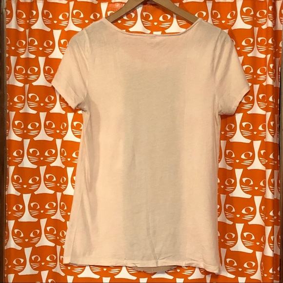 J Crew Sheet Ruffle-Front Tee - Picture 3 of 4